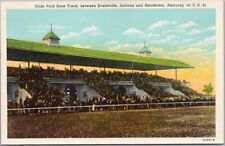 HENDERSON, Kentucky Postcard DADE PARK RACE TRACK Ellis Park - Curteich Linen picture