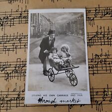 Antique RPPC Single Father Yorkshire England 1916  picture