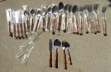 24 NEW UNUSED Vintage Lifetime Old Homestead Fork Spoon Knife 6 Place Settings picture