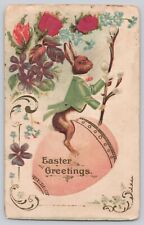Postcard Easter Greetings Embossed Divided Back c1915? picture