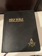 1951 Red Letter Holy Bible Masonic Edition Cyclopedic Indexed Freemason picture