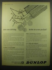 1965 Dunlop Tires Ad - Are you driving holes in your pocket? picture