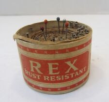 Vintage REX Rust Resistant Desk Pins 300 No. 17 Made in USA picture
