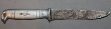 VINTAGE SMALL STEEL KNIFE WITH ALUMINUM EAGLE HANDLE picture