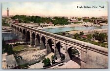 Postcard High Bridge, Bird's Eye View, New York Unposted picture