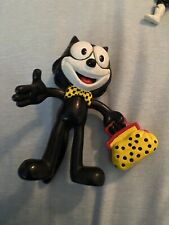 Vintage Bendable Felix The Cat Figure Posable Toy With Suitcase picture