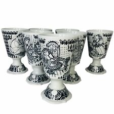 7 BJORN WIINBLAD NYMOLLE GOBLETS CUPS DENMARK 7 DEADLY SINS picture