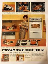 Vtg 1961 Tappan Gas and Elec Built in Kitchen Appliance Ad with 1960's Kitchen picture
