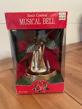 Vintage Sonic Control Musical Gold Christmas Bell-Batteries Not Included  picture