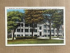Postcard Kingston RI Rhode Island State College Engineering Building Bliss Hall picture