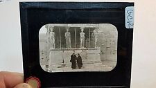 Colored Glass Magic Lantern Slide GCR WESTERNERS PILLARS OF OLD VINTAGE HISTORY picture