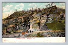 Bangor PA-Pennsylvania, Excelsior Quarry, Antique Vintage Souvenir Postcard picture