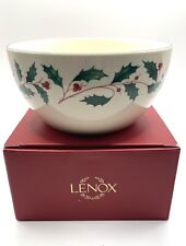 Lenox Porcelain Holly Candy Dish/ Bowl ~ New In The Box picture