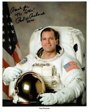 PAUL RICHARDS signed 8x10 NASA ASTRONAUT litho photo GREAT CONTENT picture