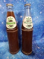 2 Vintage Rare Full Bottles of Pepsi Mirinda Soda from the Middle East picture
