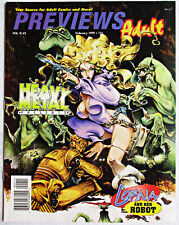 Previews Adult February 1999 Lorna and Her Robot Azpiri cover Heavy Metal picture