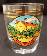 Vintage Ruhrglas Schnapps Glass Souvenir Nürberg Germany Vintage 70s Barware  picture