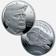 2x Trump Collectible Coin Badges Challenge 2024 Trump Coin Metal Alloy Decoratio picture