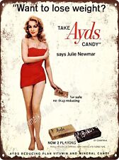 1960s Ayds Candy Sexy Julie Newmar Catwoman Metal Sign 9x12