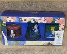 Disney Parks Alice in Wonderland 70th Anniversary Mary Blair Art Vase Set Of 3 picture