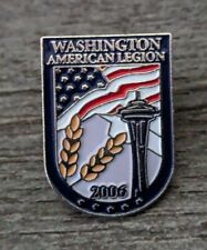 Washington American Legion 2006 Seattle Space Needle US Flag Lapel Pin picture
