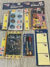 3 VINTAGE PEPSI COLA 5 PCE SCHOOL KITS  AND MORE picture