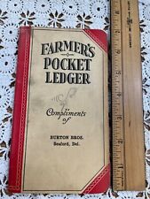 Vintage John Deere Farmers Pocket Ledger 1932-33 picture