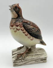 Vintage JSC Shafford Porcelain Bob-White Quail Bird Figurine picture