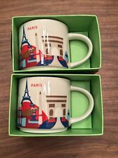 Starbucks Coffee Company 14oz PARIS France Mug YAH YOU ARE HERE Cup NIB picture