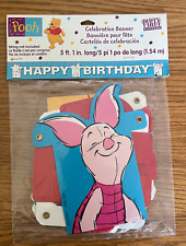WINNIE THE POOH HAPPY BIRTHDAY PARTY CELEBRATION BANNER WALL DECORATION, NEW picture