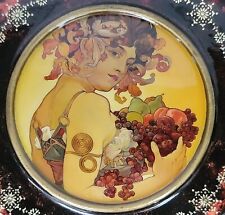 Vintage RUSSIAN LACQUER Box-Fedoskino-Art Nouveau-MUCHA-Fedorov?-EX picture