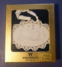 Wedgwood Christmas Ornament SEASON'S GREETINGS FROM ACROSS THE MILES Mint in Box picture