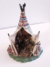 Hamilton Collection Hunter's Realm American Indian Teepee Sacred Village Col. picture