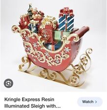 Kringle Express Resin Illuminated Sleigh With Presents picture