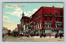 Newark NJ-New Jersey, Scenic View Of Market Street, Vintage c1912 Postcard picture
