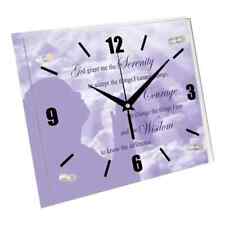 Clock: Serenity Prayer Desk/Wall Clock: Serenity Prayer.  Clock has wall hanger  picture