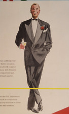 Daks Dinner Suit Tuxedo Men Simpson Piccadilly UK Print Ad 1952 ILN ~14.5x10