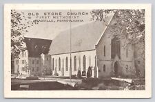 Postcard Old Stone Church  First Methodist Meadville Pennsylvania picture