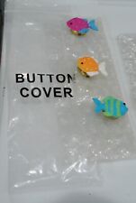 From HSN made for StoryBook Knit Clothing -Set Of 3 Button Covers  - Fish picture