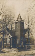 REMINGTON IN - Christian Church Real Photo Postcard rppc - 1908 picture