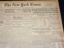 1917 JUNE 23 NEW YORK TIMES NEWSPAPER - MARCONI TELLS NEW WAR HISTORY - NT 7806 picture