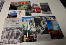Lot of 8 Vintage National Park Brochures/Pamphlets 1950's 60's picture