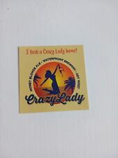 Key West Florida Waterfront Brewery Crazy Lady Beer Growler Label  picture