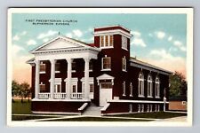 McPherson KS-Kansas, First Presbyterian Church, Religion, Vintage Postcard picture