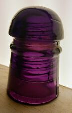 Nice Royal Purple Canadian CD 102 No Name Pony Style Glass Insulator  picture