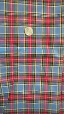 Antique Vintage FABRIC Cotton,Plaid, Blue,Red, Green 1 Yd/36