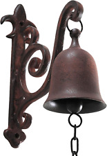 Vintage Cast Iron Dinner Bell as Entry Door Bell, outside Hanging Decor or Indoo picture