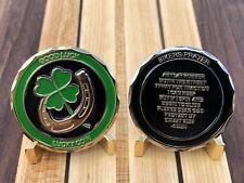 GOOD LUCK - LUCKY COIN - BIKER CHALLENGE COIN - MOTORCYCLE - BIKERS PRAYER picture