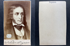 Hader, Berlin, Nicolo Paganini Vintage cdv albumen print. Print a picture