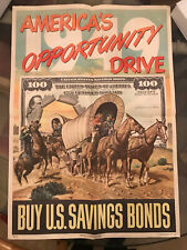 RARE VINTAGE 1949 America's Opportunity Drive - Buy U.S. Savings Bond Ad Poster picture